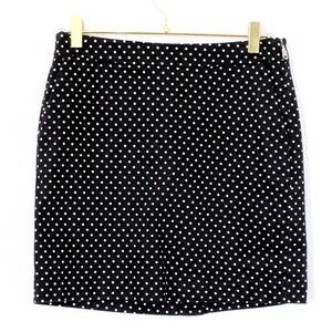 Ralph Lauren Golf Polka Dot Skort Women Size 2 Black White Stretch Activewear‎